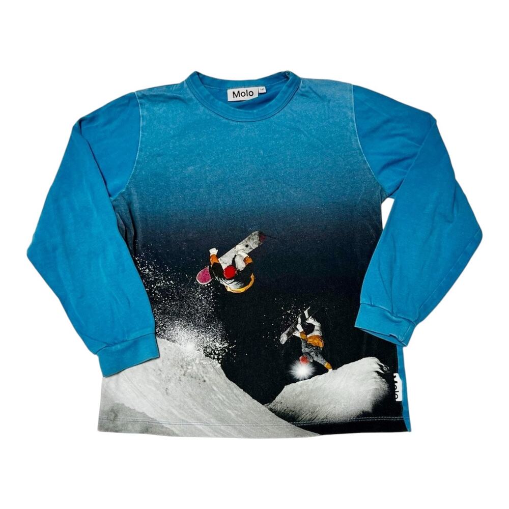 Molo Organic Cotton Graphic Snowboard Tee Size 10